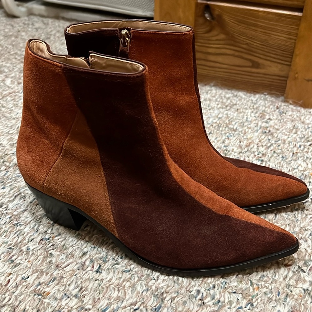 Suede Combo Ulla Johnson Lola Ankle Boot